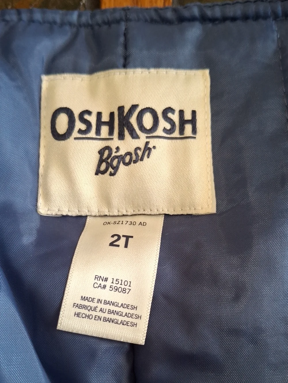 OshKosh B'gosh Blue Overall Snowpants